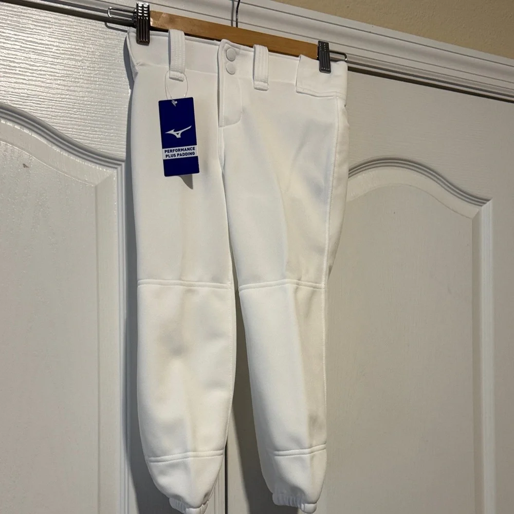 Mizuno White Girls Softball Pants - Picture 2 of 5